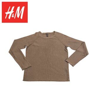 H + M Cotton Blend Knit Sweater - Large
